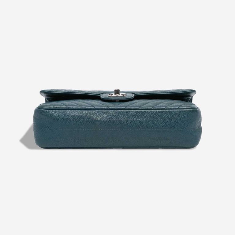 Chanel Timeless Chevron Medium Caviar Petrol Blue | Sell your designer bag