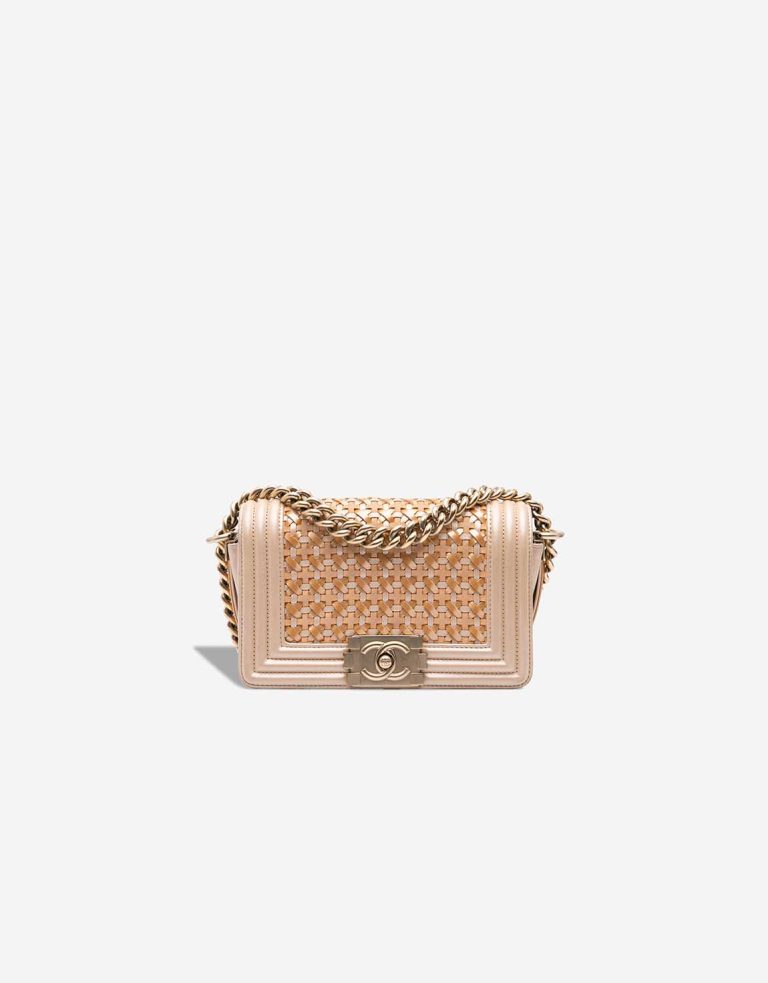 Chanel Boy Small Caviar Metallic Champagne Front | Sell your designer bag