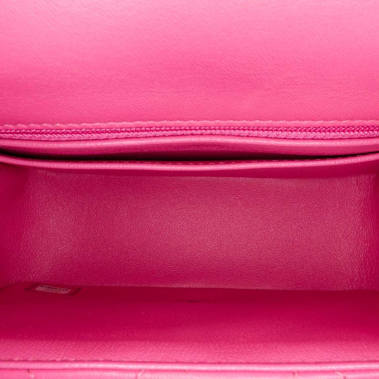 Chanel Timeless Mini Square Lamb Pink Inside | Sell your designer bag