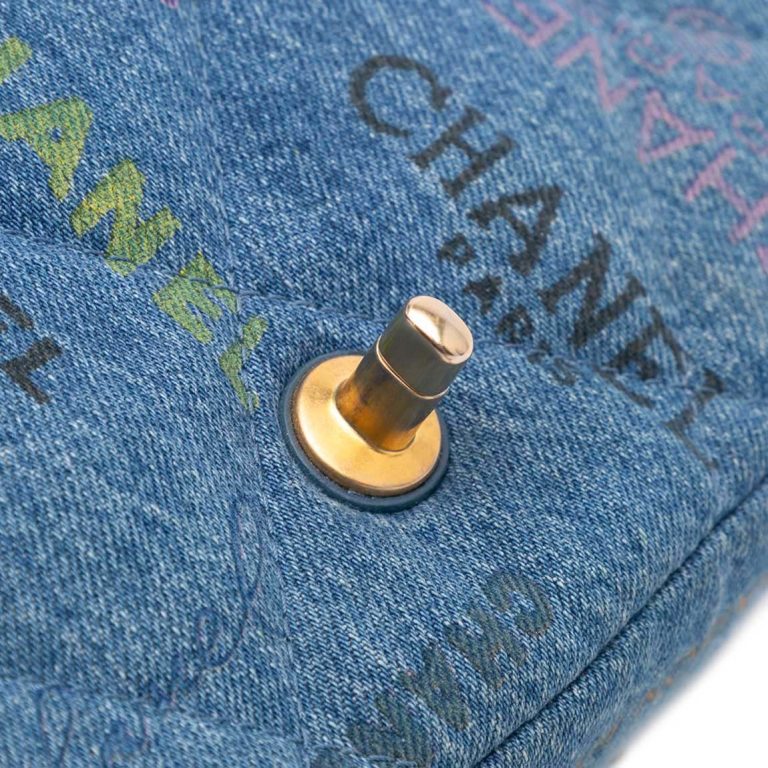 Chanel Mood Flap Mini Rectangular Denim Blue Closing System | Sell your designer bag