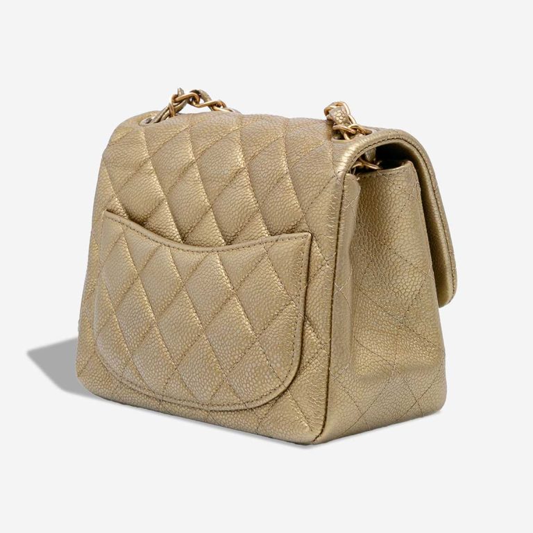 Chanel Timeless Mini Square Caviar Gold | Sell your designer bag
