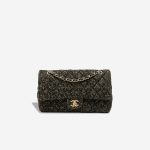 Chanel Timeless Medium Tweed Black / Gold Front | Sell your designer bag