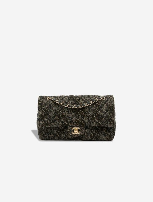 Chanel Timeless Medium Tweed Black / Gold Front | Sell your designer bag