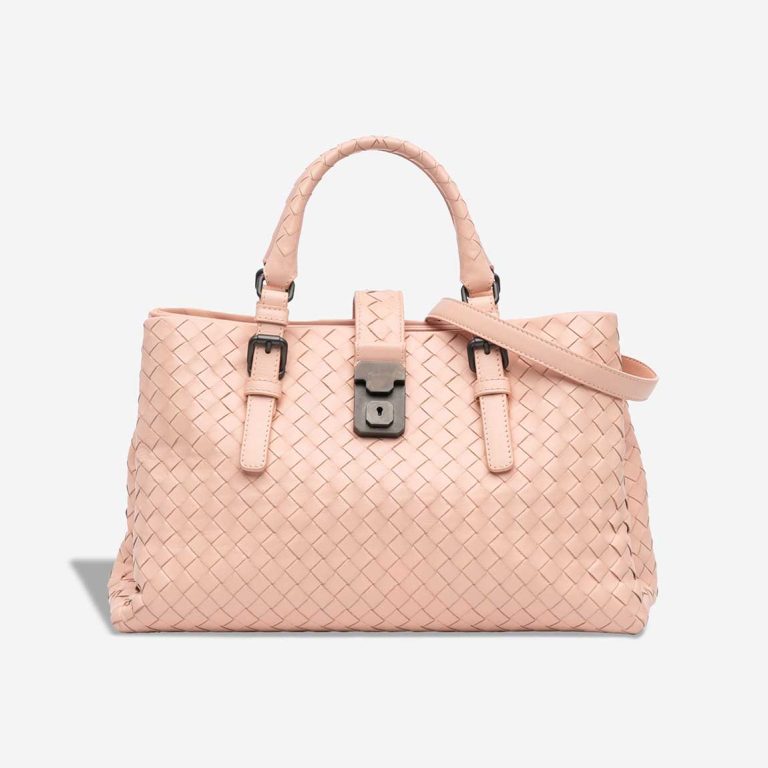 Bottega Veneta Roma Medium Lamb Light Pink Front | Sell your designer bag