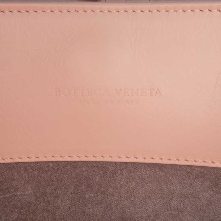 Bottega Veneta Roma Medium Lamb Light Pink Logo | Sell your designer bag