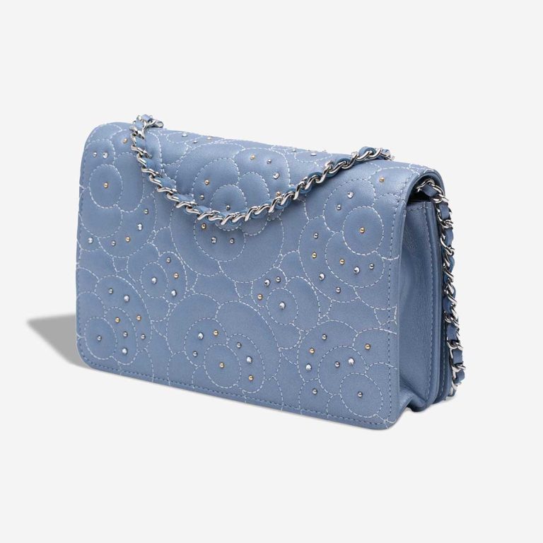 Chanel Wallet On Chain Camelia Lamb / Studs Light Lilac | Sell your designer bag