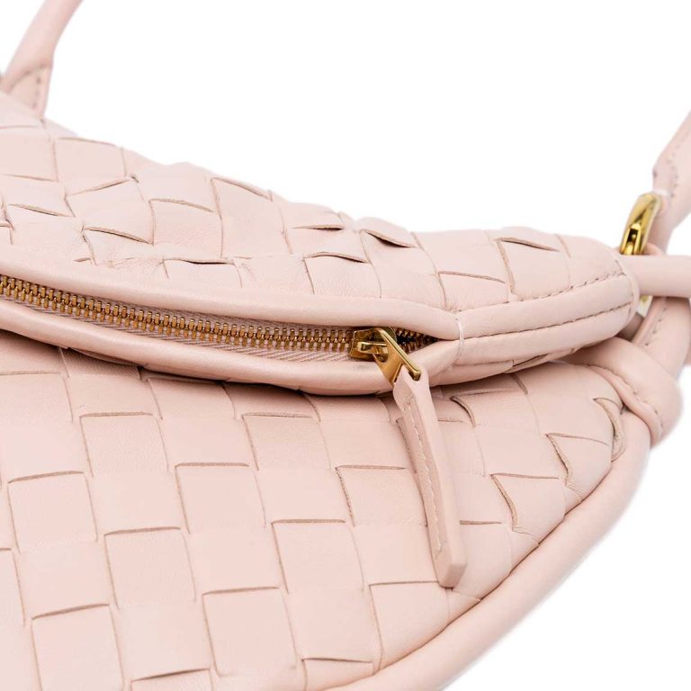 Bottega Veneta Gemelli Hobo Small Lamb Light Pink Front | Sell your designer bag