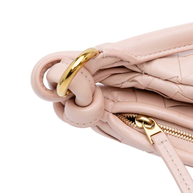 Bottega Veneta Gemelli Hobo Small Lamb Light Pink Signs of wear | Sell your designer bag