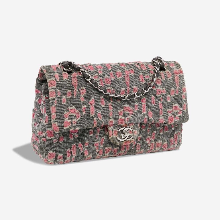Chanel Timeless Medium Distressed Denim Grey / Pink | Sell your designer bag