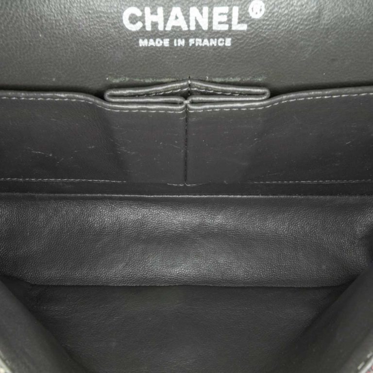 Chanel Timeless Medium Distressed Denim Grey / Pink Inside | Sell your designer bag
