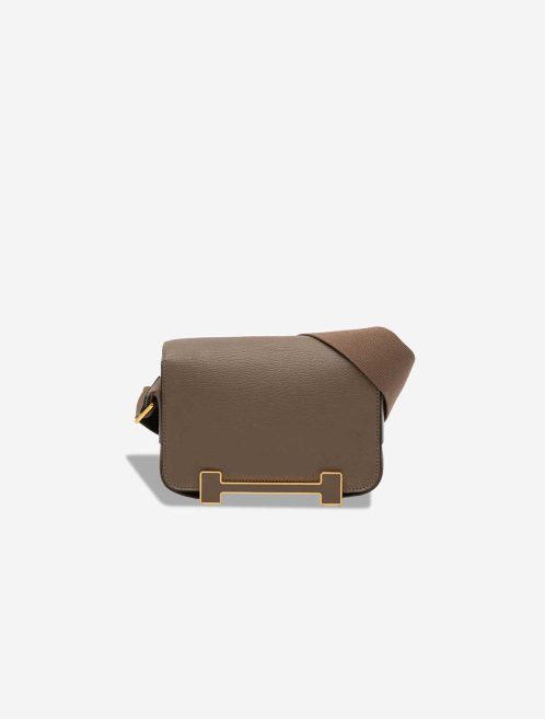 Hermès Geta Chèvre Mysore Étoupe Front | Sell your designer bag
