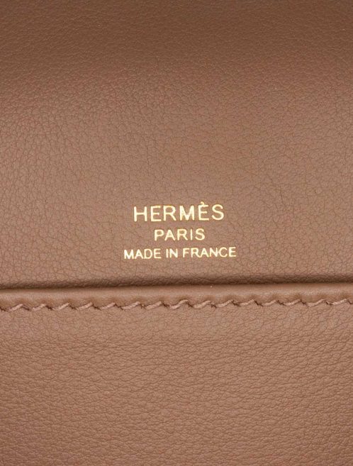 Hermès Geta Chèvre Mysore Étoupe Logo | Sell your designer bag