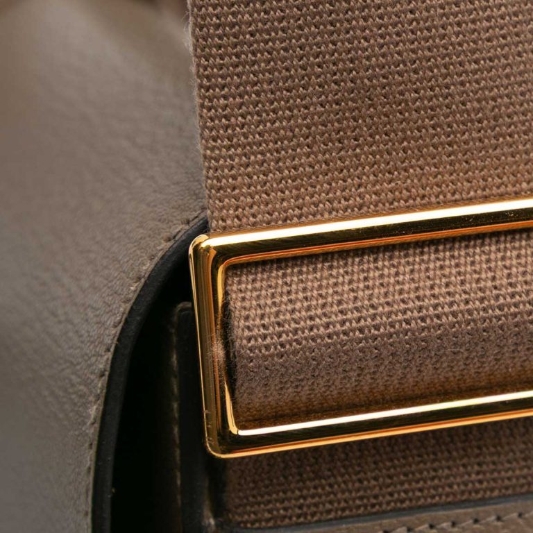 Hermès Geta Chèvre Mysore Étoupe Signs of wear | Sell your designer bag