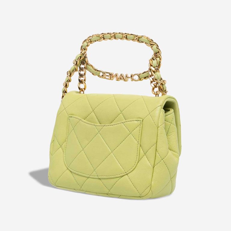 Chanel Timeless Handle Mini Square Lamb Lime | Sell your designer bag