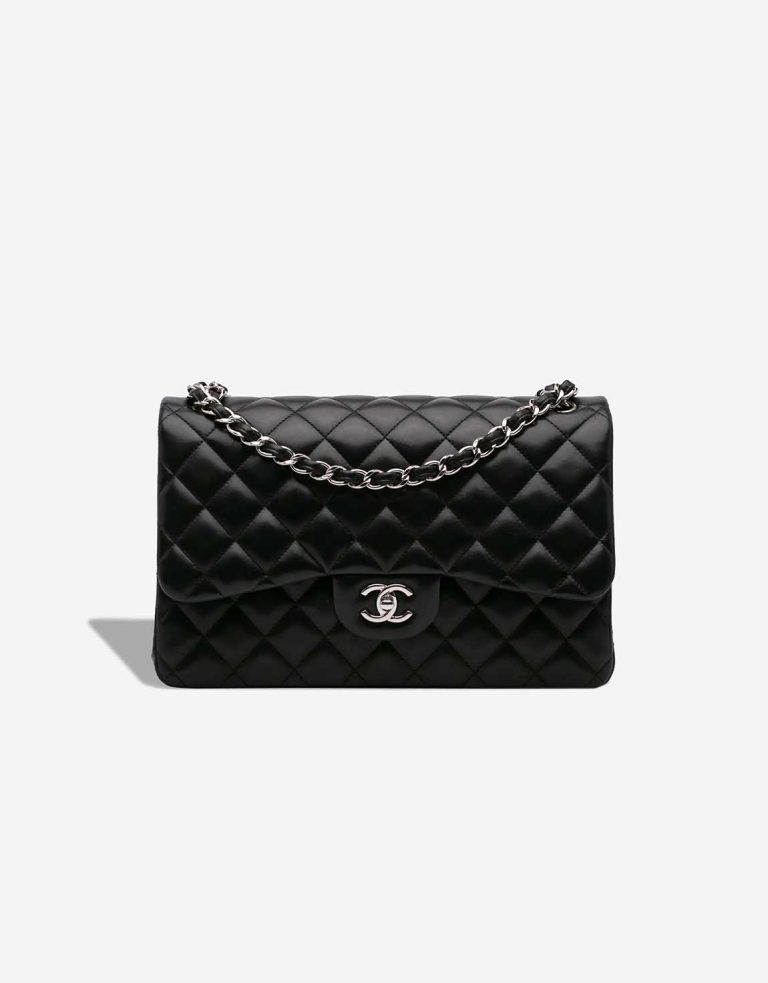Chanel Timeless Jumbo Lamb Black Front | Sell your designer bag