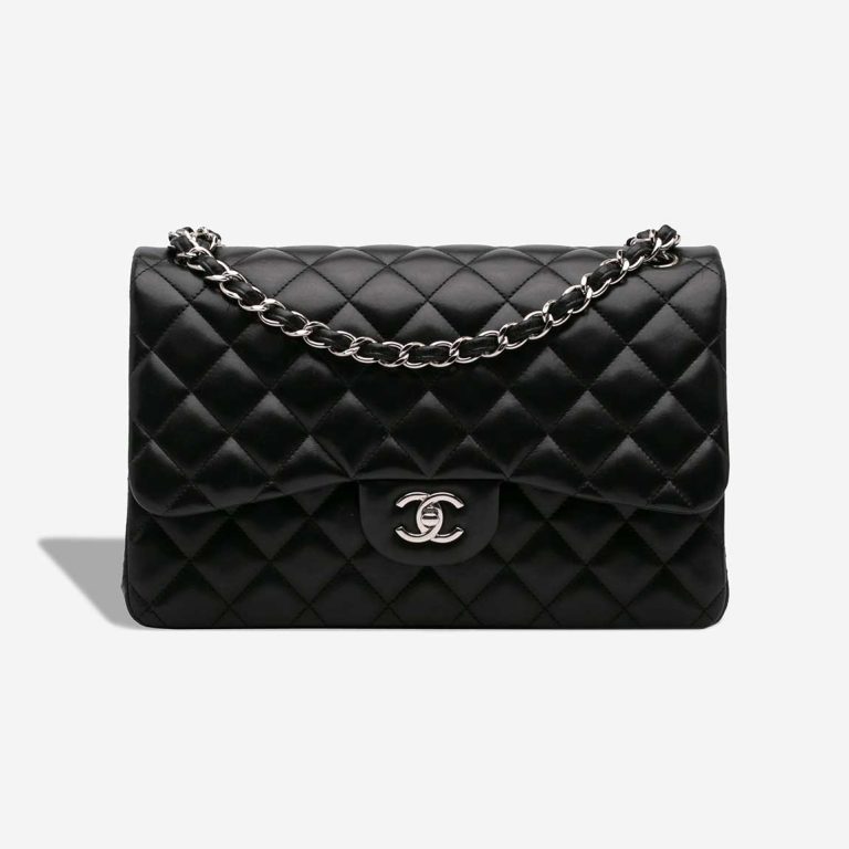Chanel Timeless Jumbo Lamb Black Front | Sell your designer bag