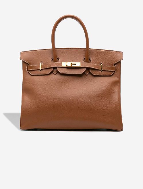 Hermès Birkin 35 Courchevel Gold Front | Sell your designer bag