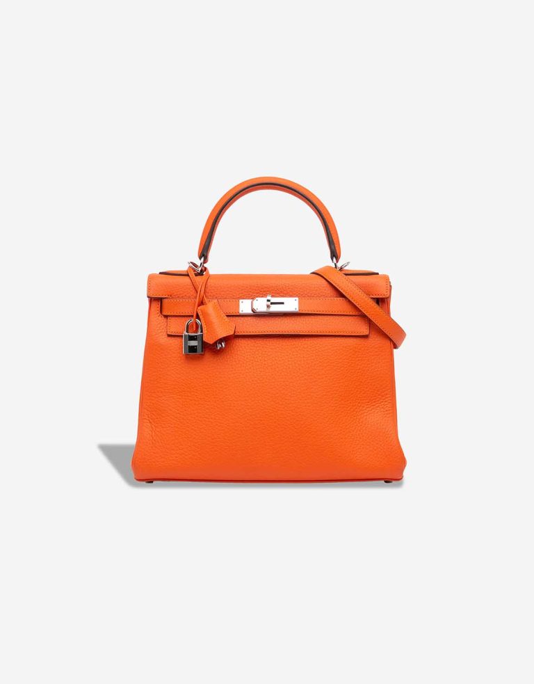 Hermès Kelly 28 Togo Orange H Front | Sell your designer bag