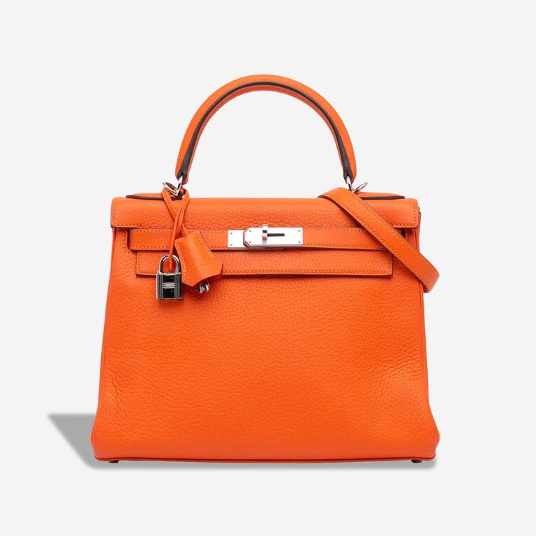Hermès Kelly 28 Togo Orange H Front | Sell your designer bag