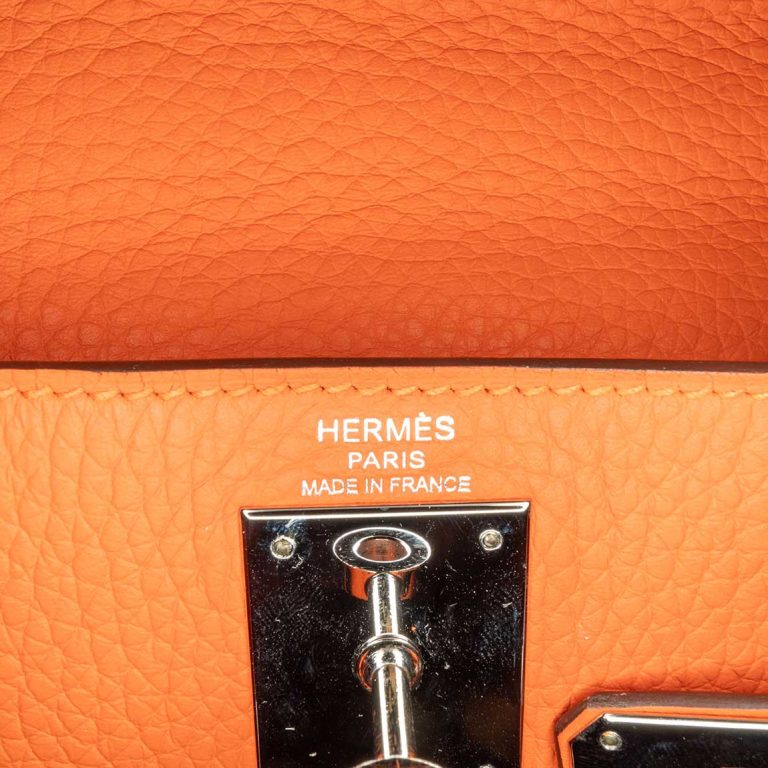 Hermès Kelly 28 Togo Orange H Logo | Sell your designer bag