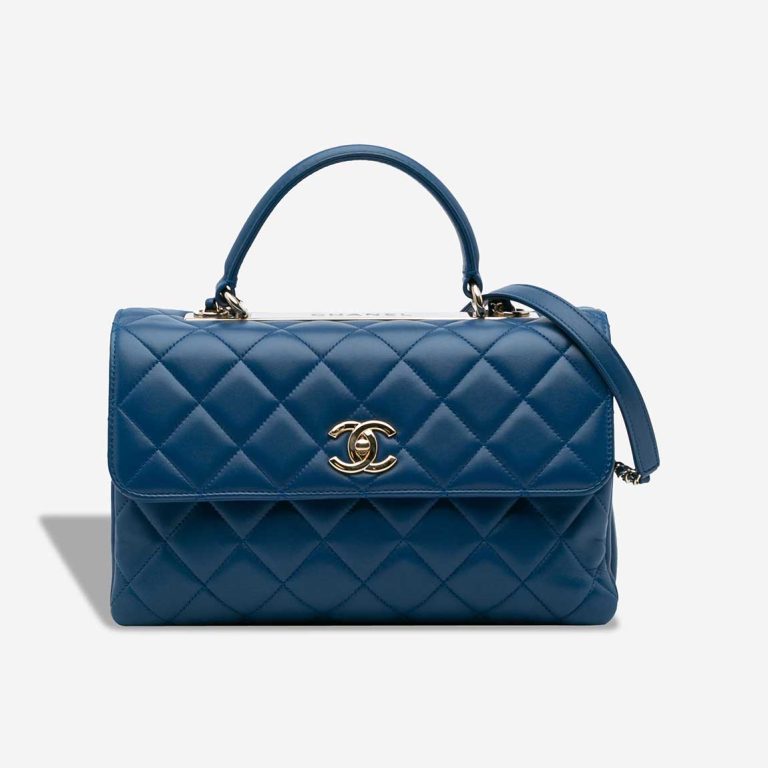 Chanel Trendy CC Medium Lamb Blue Front | Sell your designer bag