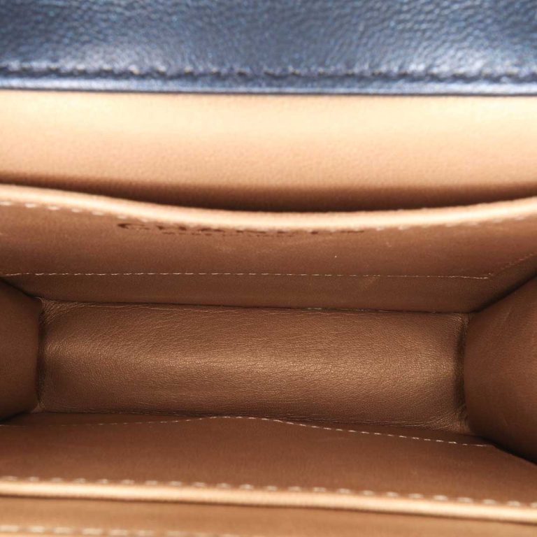 Chanel Timeless Mini Square Pearl / Lamb Dark Blue Inside | Sell your designer bag