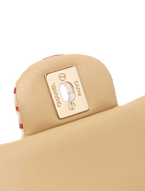 Chanel Timeless Coco Sailor Medium Silk / Canvas Red / White Closing System | Sell your designer bag