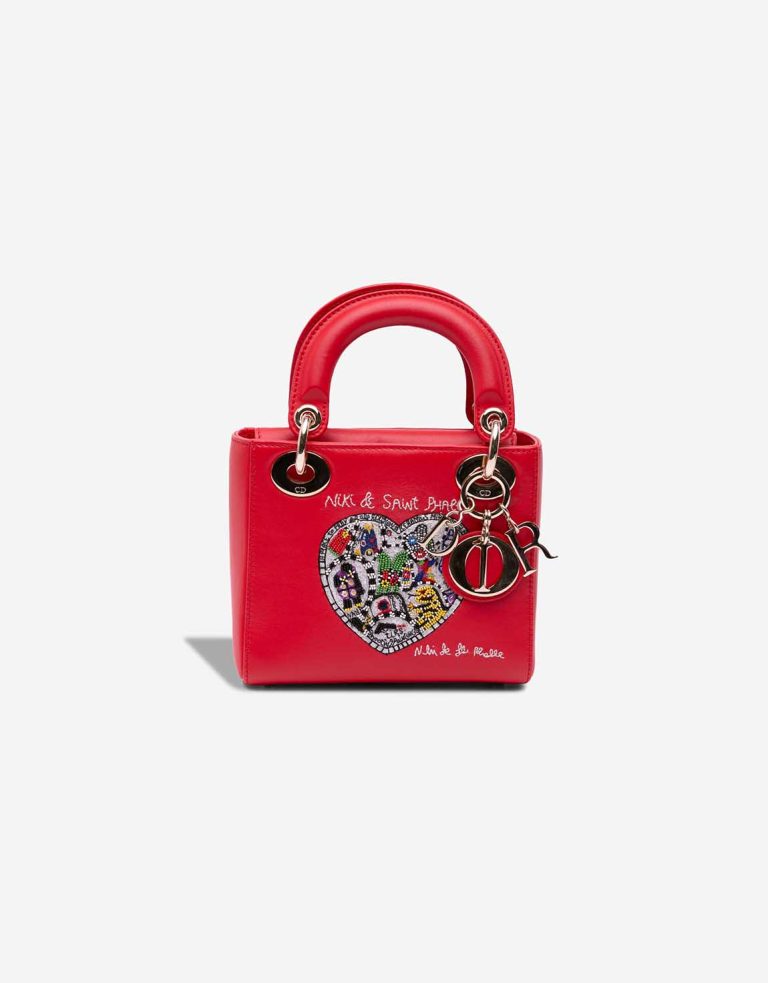 Dior Lady Niki De Saint Phalle Mini Calf Red / Multicolour Front | Sell your designer bag