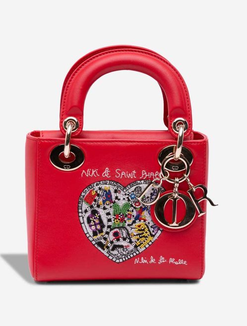 Dior Lady Niki De Saint Phalle Mini Calf Red / Multicolour Front | Sell your designer bag