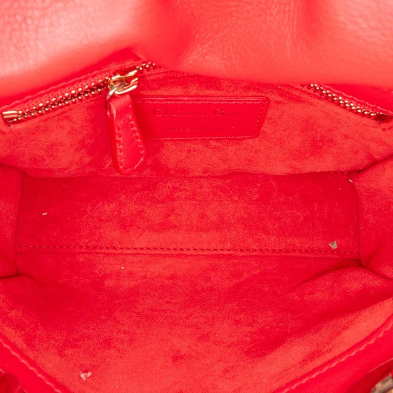 Dior Lady Niki De Saint Phalle Mini Calf Red / Multicolour Inside | Sell your designer bag