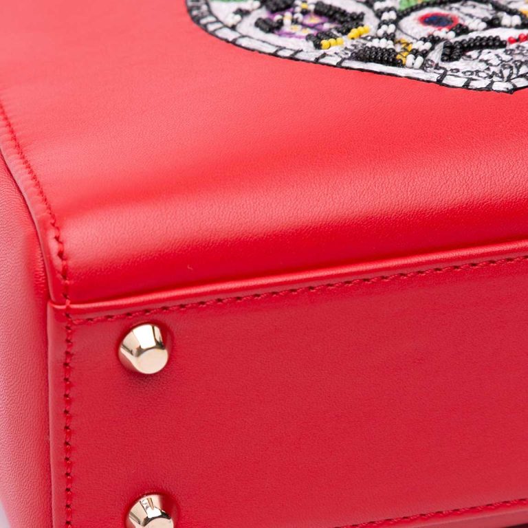 Dior Lady Niki De Saint Phalle Mini Calf Red / Multicolour Signs of wear | Sell your designer bag