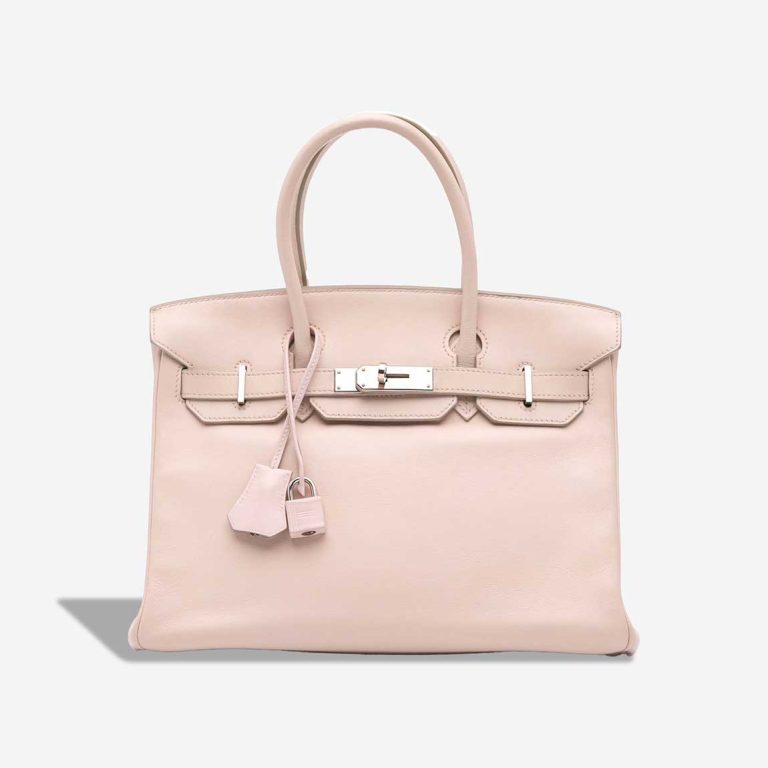 Hermès Birkin 30 Swift Rose Dragée Front | Sell your designer bag