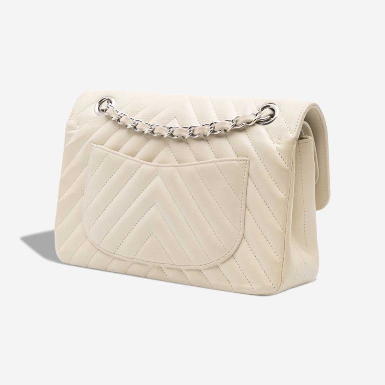 Chanel Timeless Chevron Small Lamb White | Sell your designer bag