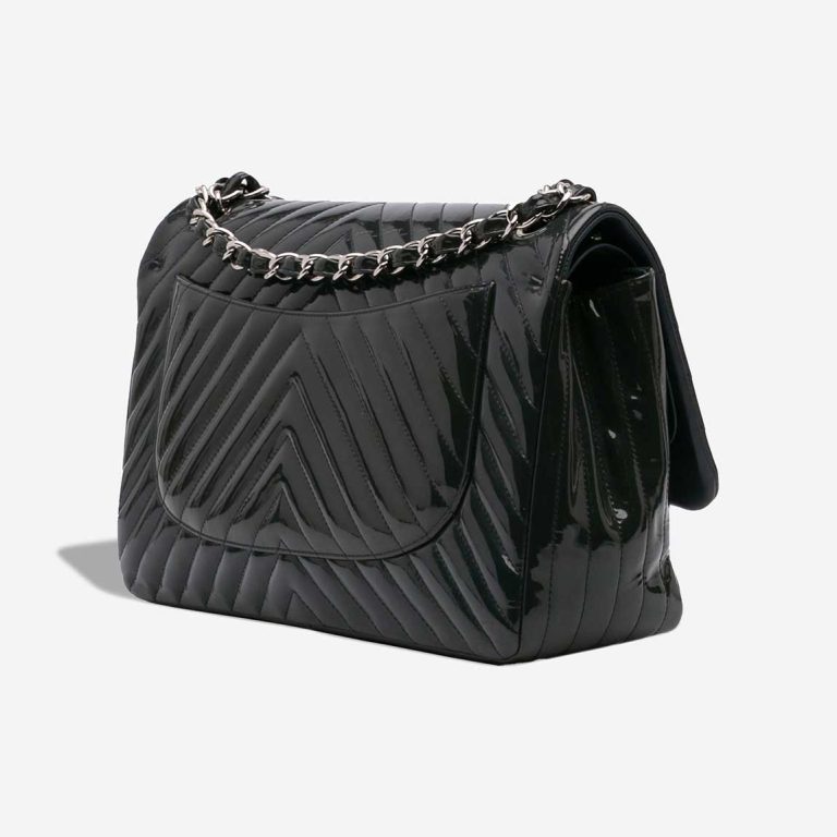 Chanel Timeless Chevron Jumbo Patent Dark Blue | Sell your designer bag
