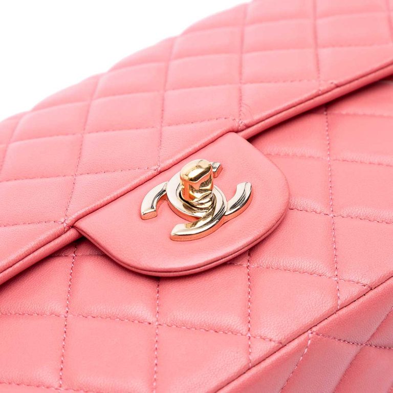 Chanel Timeless Medium Lamb Pink Closing System | Sell your designer bag
