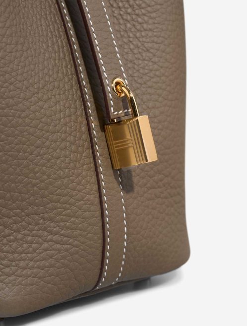 Hermès Picotin 18 Taurillon Clémence Étoupe Closing System | Sell your designer bag