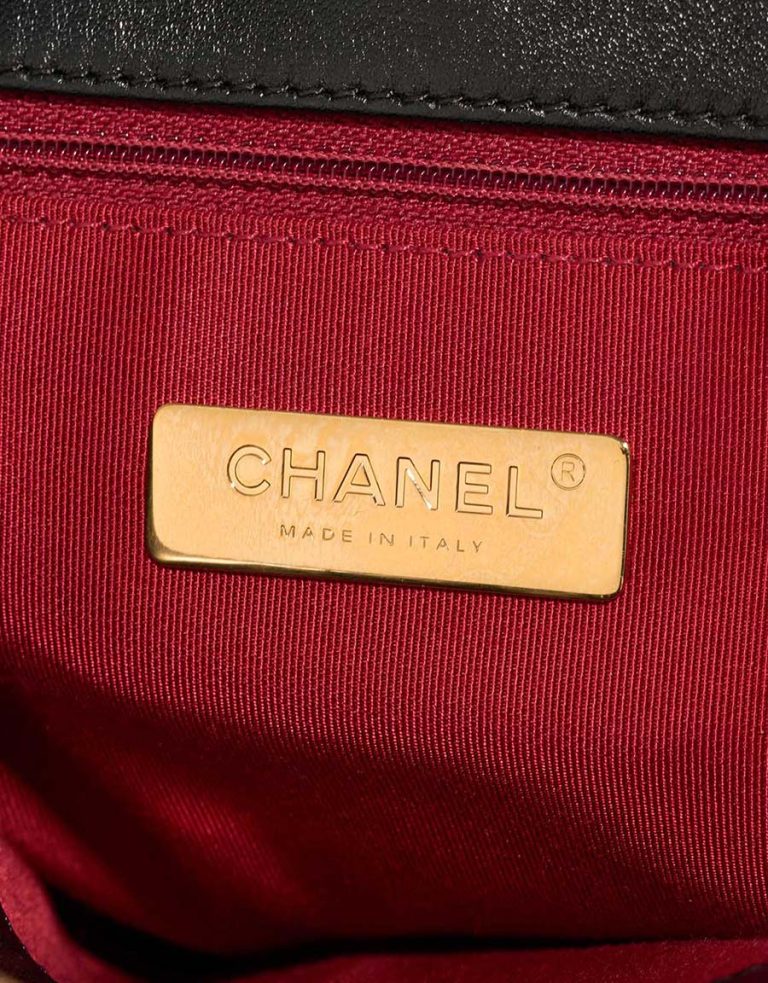 Chanel 19 Large Flap Bag Lamb Black Logo | Sell your designer bag