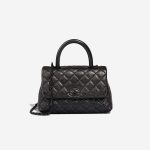 Chanel Timeless Handle Small Crinkled Calf So Black Front | Sell your designer bag