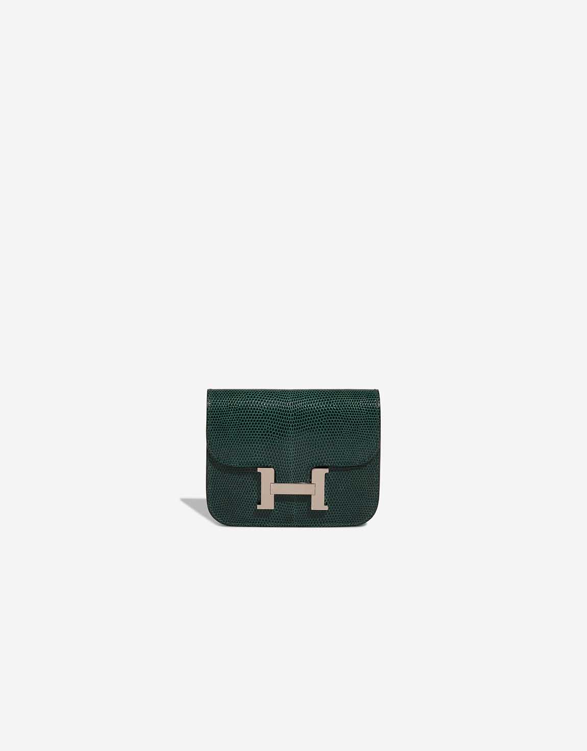 Hermès Constance Slim Wallet Niloticus Lizard Vert Cyprès