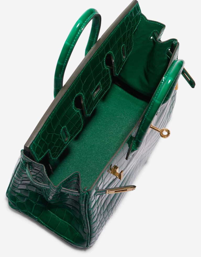 Hermès Birkin 25 Niloticus Crocodile Emerald Inside | Sell your designer bag
