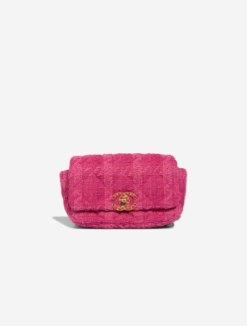 Chanel 19 Belt Bag Small Tweed Pink Front | Sell your designer bag