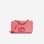 Dior Caro Medium Denim Pink Front | Sell your designer bag