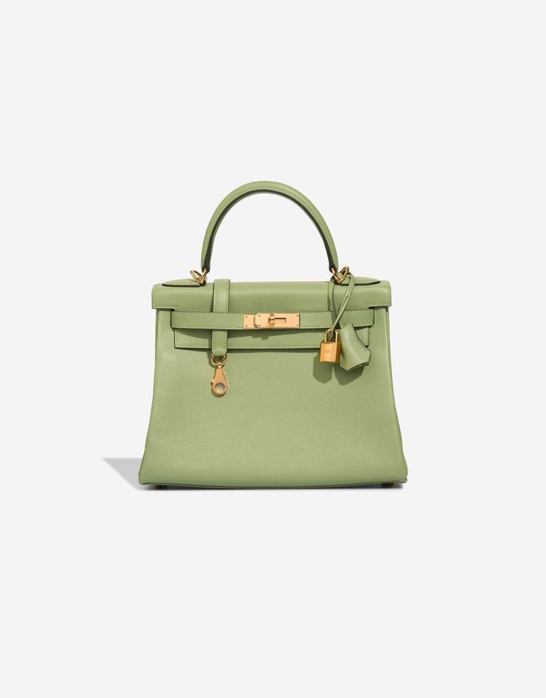 Hermès Kelly 28 Evercolor Vert Criquet Front | Sell your designer bag