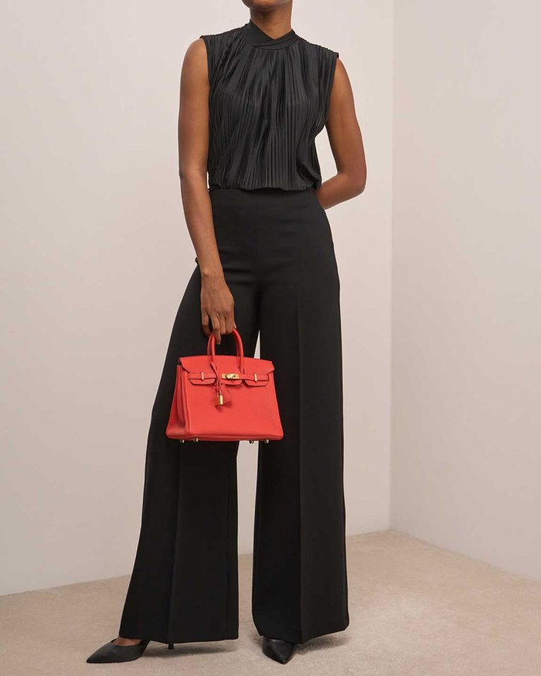 Hermès Birkin 25 Togo Capucine on Model | Sell your designer bag