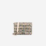 Chanel Beauty Lock Flap Bag Tweed Multicolour / Green Front | Sell your designer bag