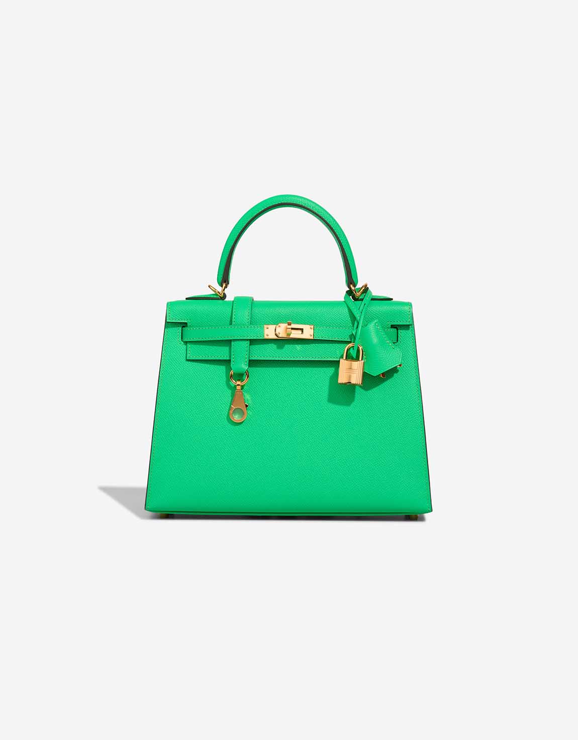 HERMES バングル・緑 HERMES エルメス バーキン 25 Z刻印 緑 ミント シルバー金具