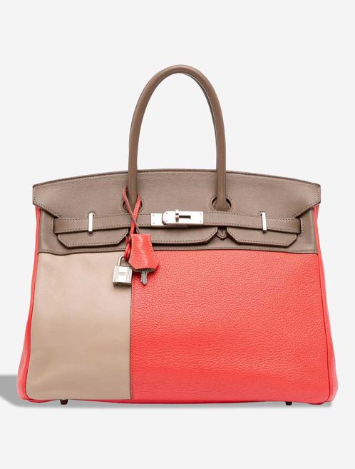 Hermès Birkin Cascade 35 Swift / Clémence Rose Jaipur / Étoupe / Argile Front | Sell your designer bag