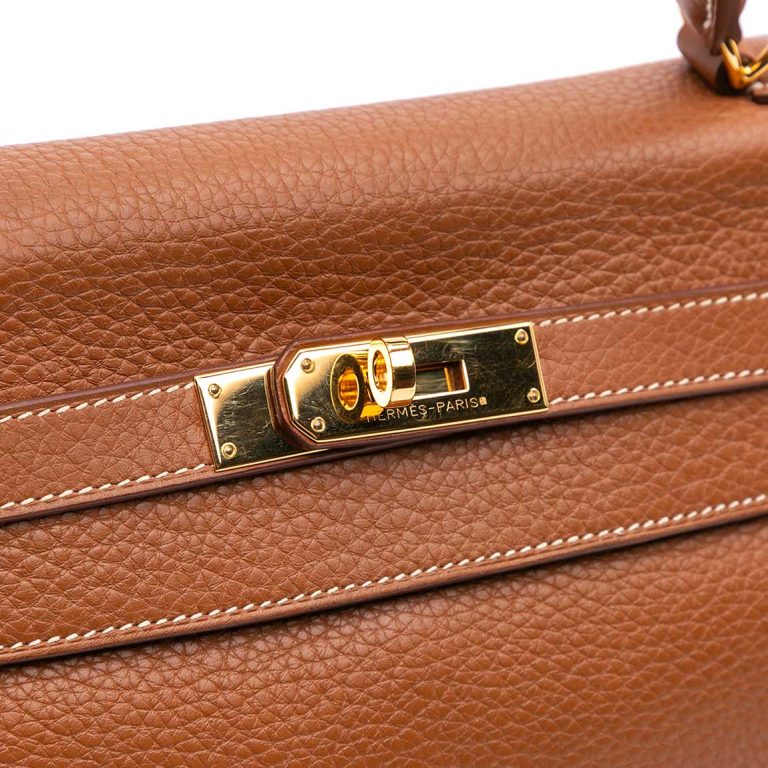 Hermès Kelly 32 Togo Gold Closing System | Sell your designer bag