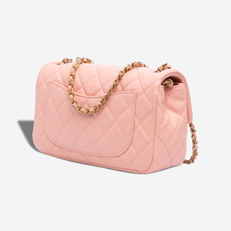 Chanel Timeless Pearl Crush Mini Rectangular Lamb Pink | Sell your designer bag