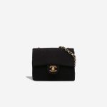 Chanel Timeless Mini Square Jersey Black Front | Sell your designer bag